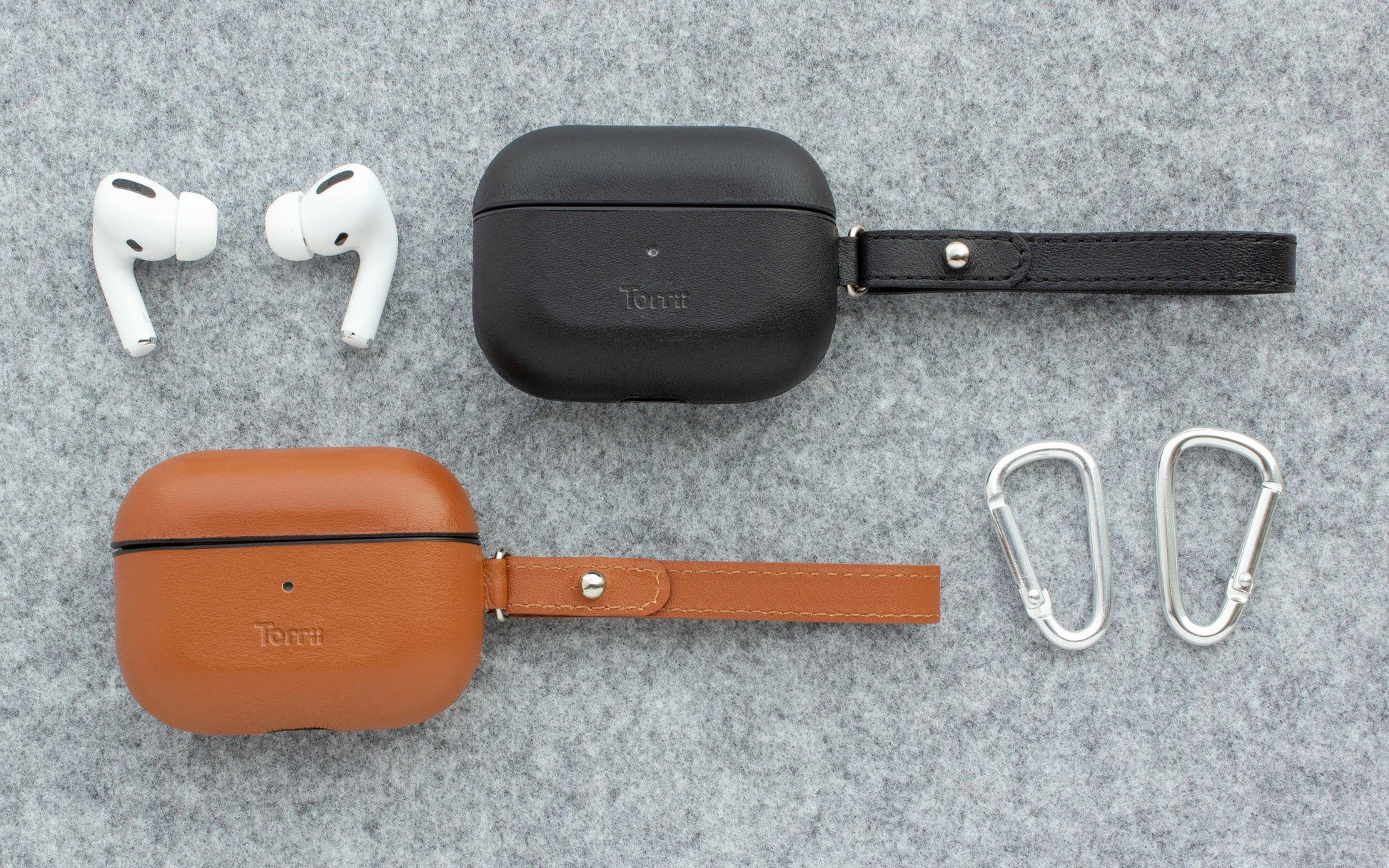 Airpod Pro Torrii Luxcraft Leather Case - Black