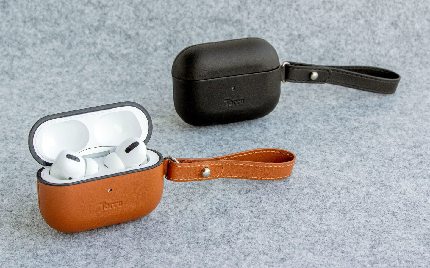 Airpod Pro Torrii Luxcraft Leather Case - Black