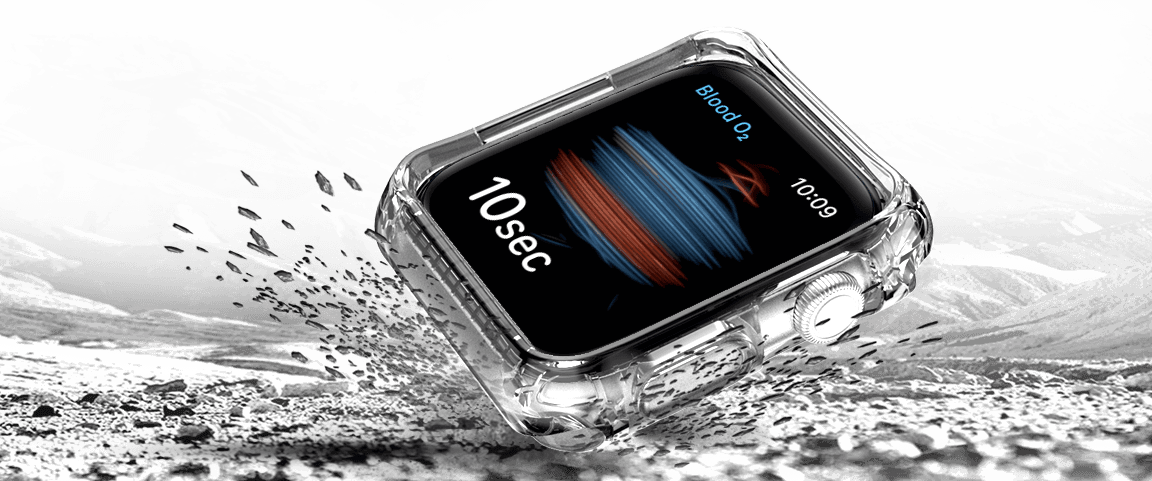 Apple Watch 40/41mm  Itskins Spectrum Combo Belt And Case - Transparent