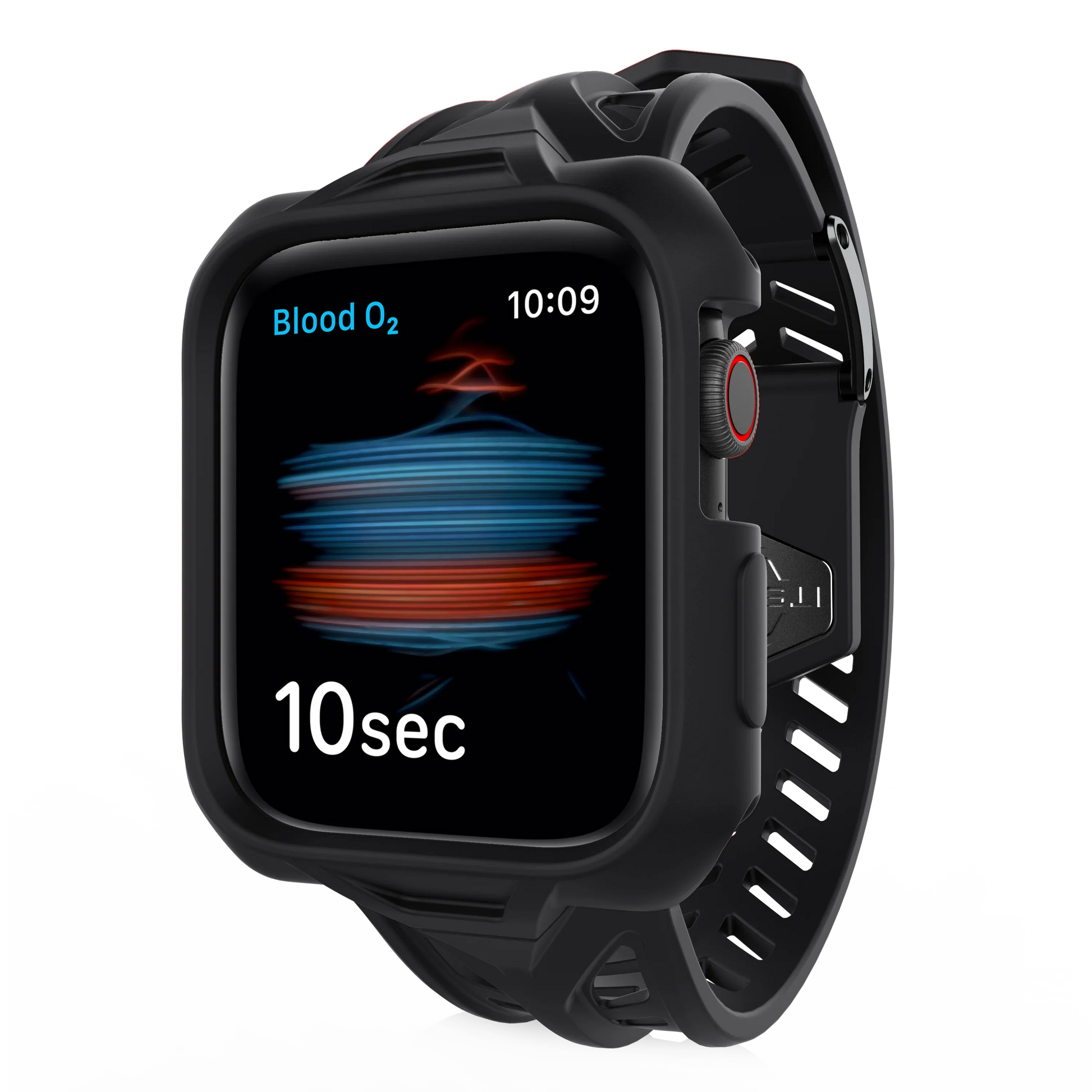 Apple Watch 42/44/45mm Itskins Spectrum Combo Belt And Case - Black