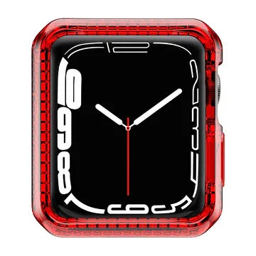 Apple Watch 44/45mm Itskins Spectrum Clear Case - Red