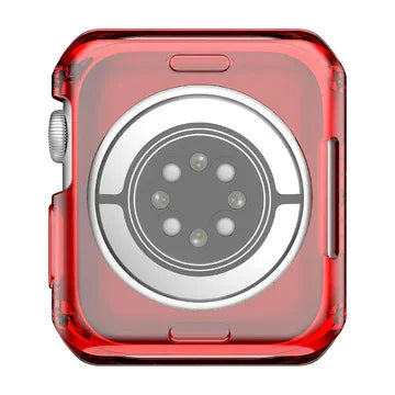Apple Watch 44/45mm Itskins Spectrum Clear Case - Red