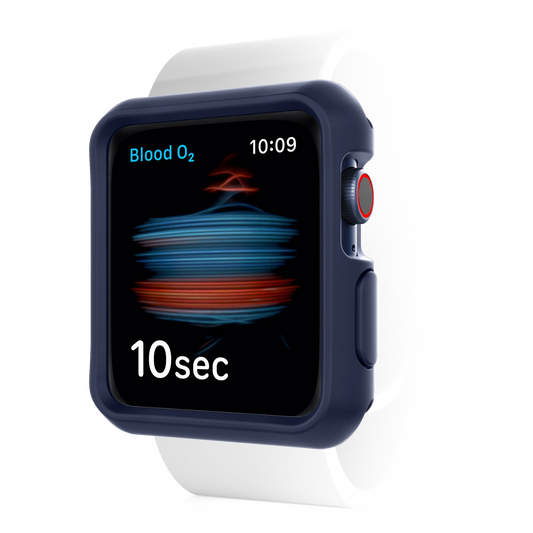 Apple Watch 44/45mm Itskins Spectrum Solid Case - Blue & Black