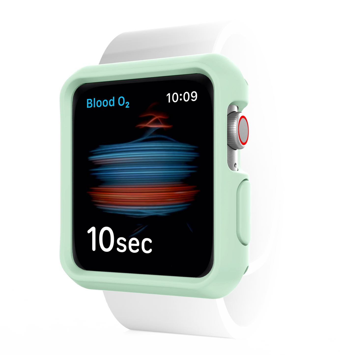 Apple Watch 44/45mm Itskins Spectrum Solid Case - Light Green & Black