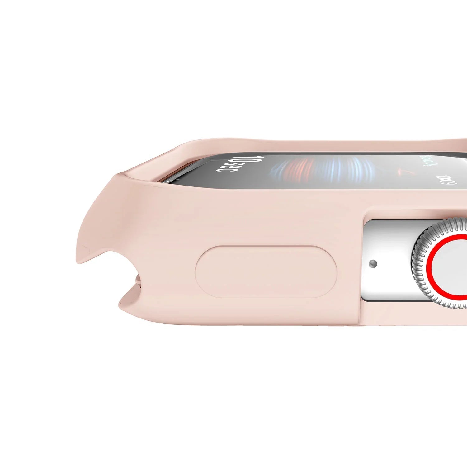 Apple Watch 44/45mm Itskins Spectrum Solid Case - Light Pink & Black