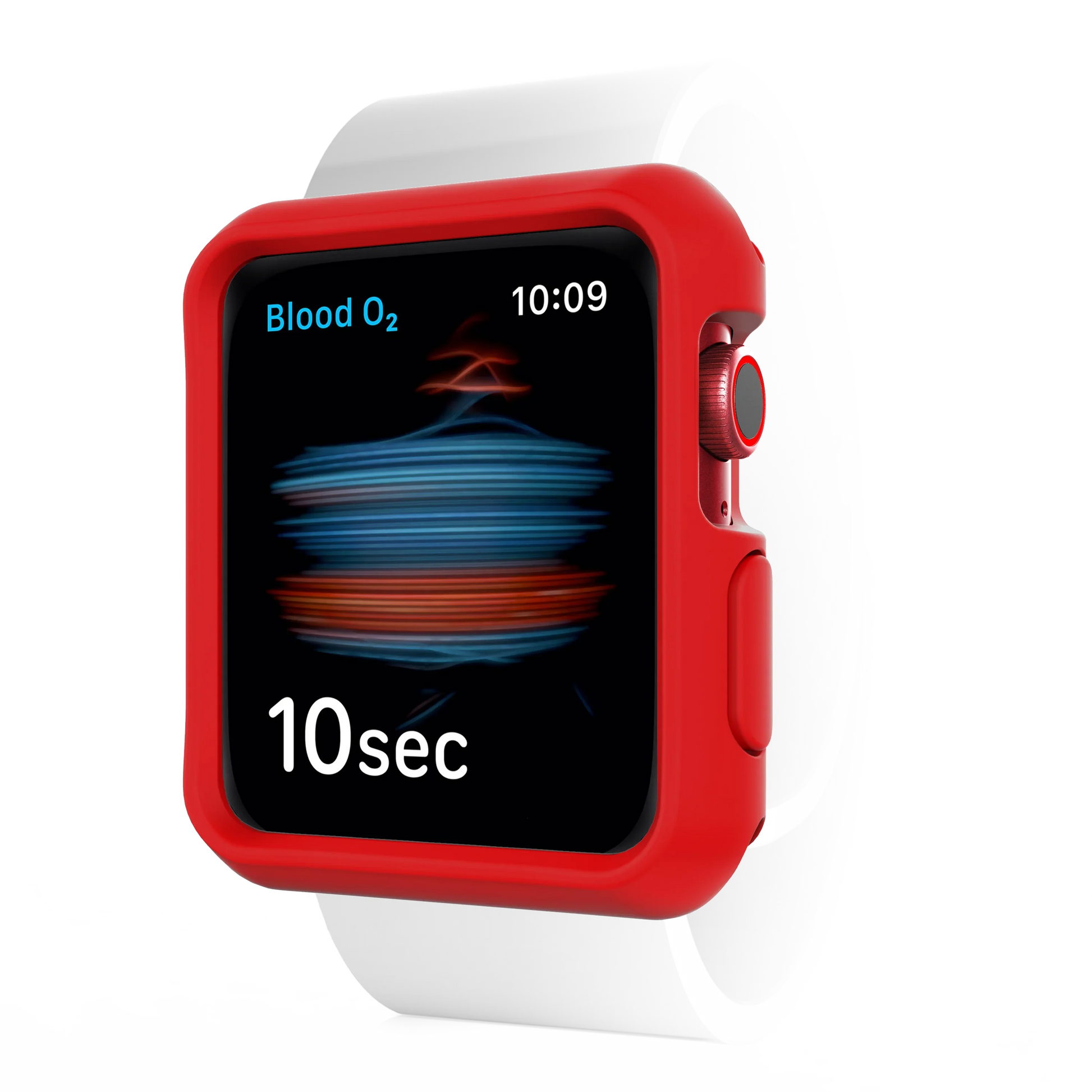 Apple Watch 44/45mm Itskins Spectrum Solid Case - Red & Black