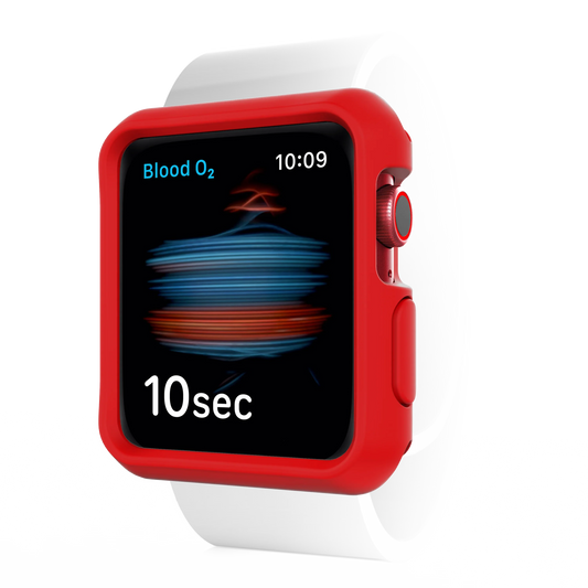 Apple Watch 44/45mm Itskins Spectrum Solid Case - Red & Black