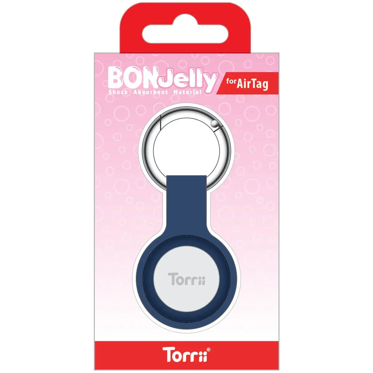 Torrii Bonjelly Silicone Key Ring For Apple Airtag - Blue