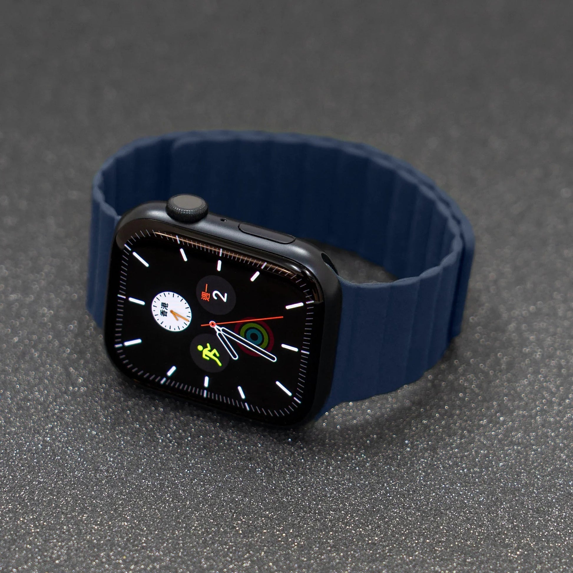 Apple Watch 49/46/45/44mm Torrii Saturn Silicone Magnetic Belt - Navy