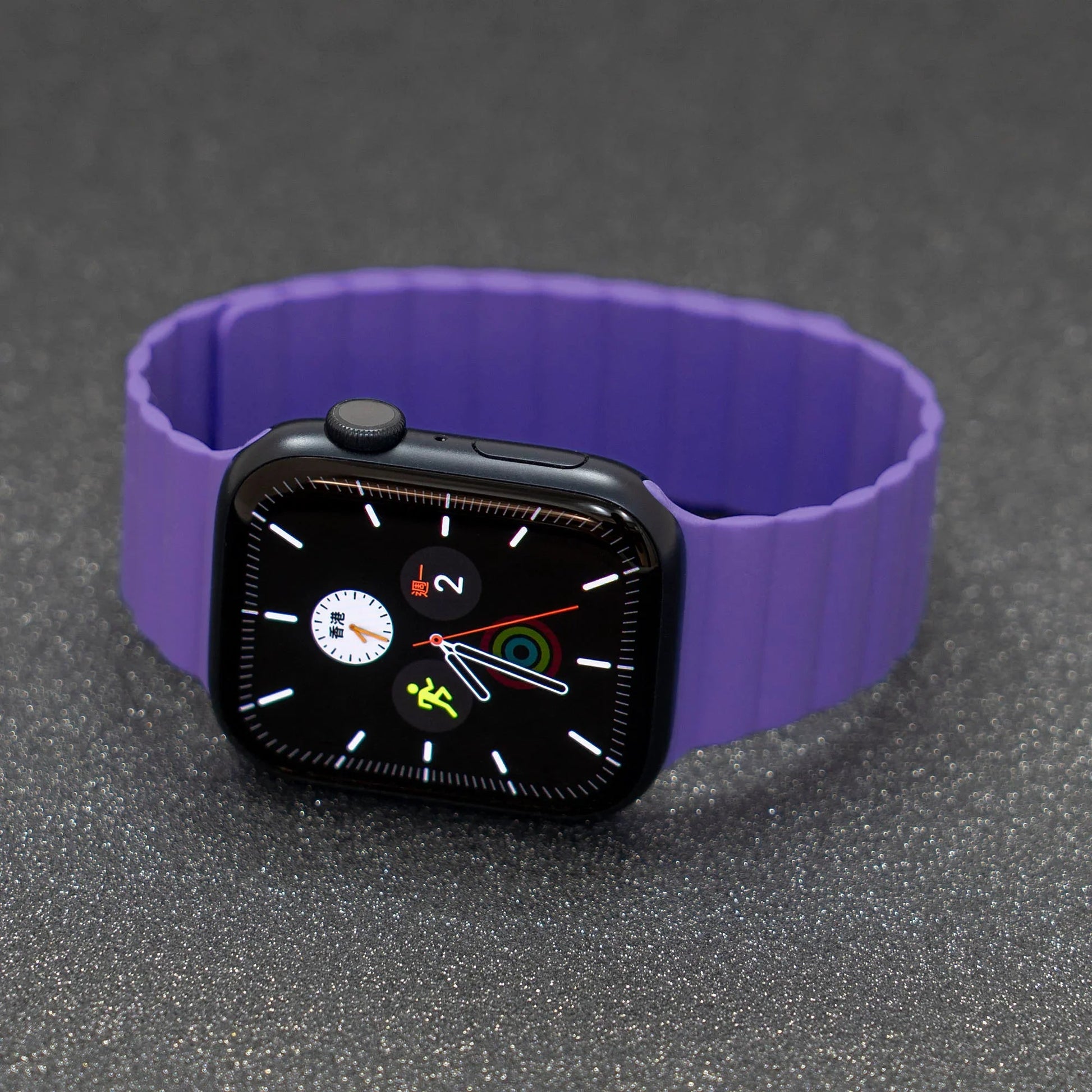 Apple Watch 49/46/45/44mm Torrii Saturn Silicone Magnetic Belt - Lavender