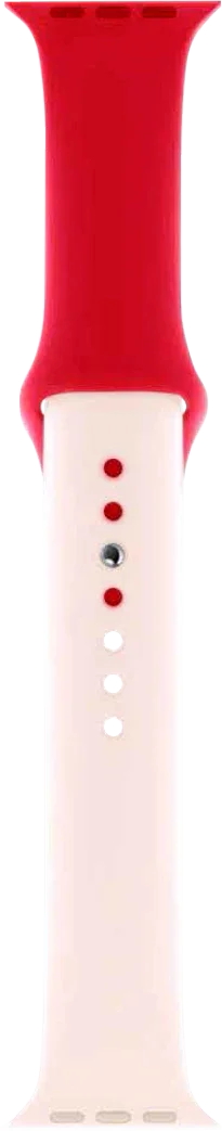 Apple Watch 49/46/45/44mm Torrii Silicone Mix Watch Belt - Red/Pink