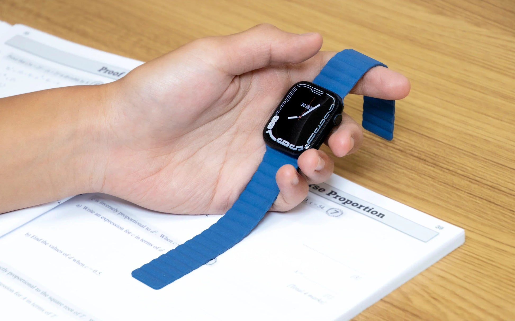 Apple Watch 49/46/45/44mm Torrii Saturn Silicone Magnetic Belt - Navy