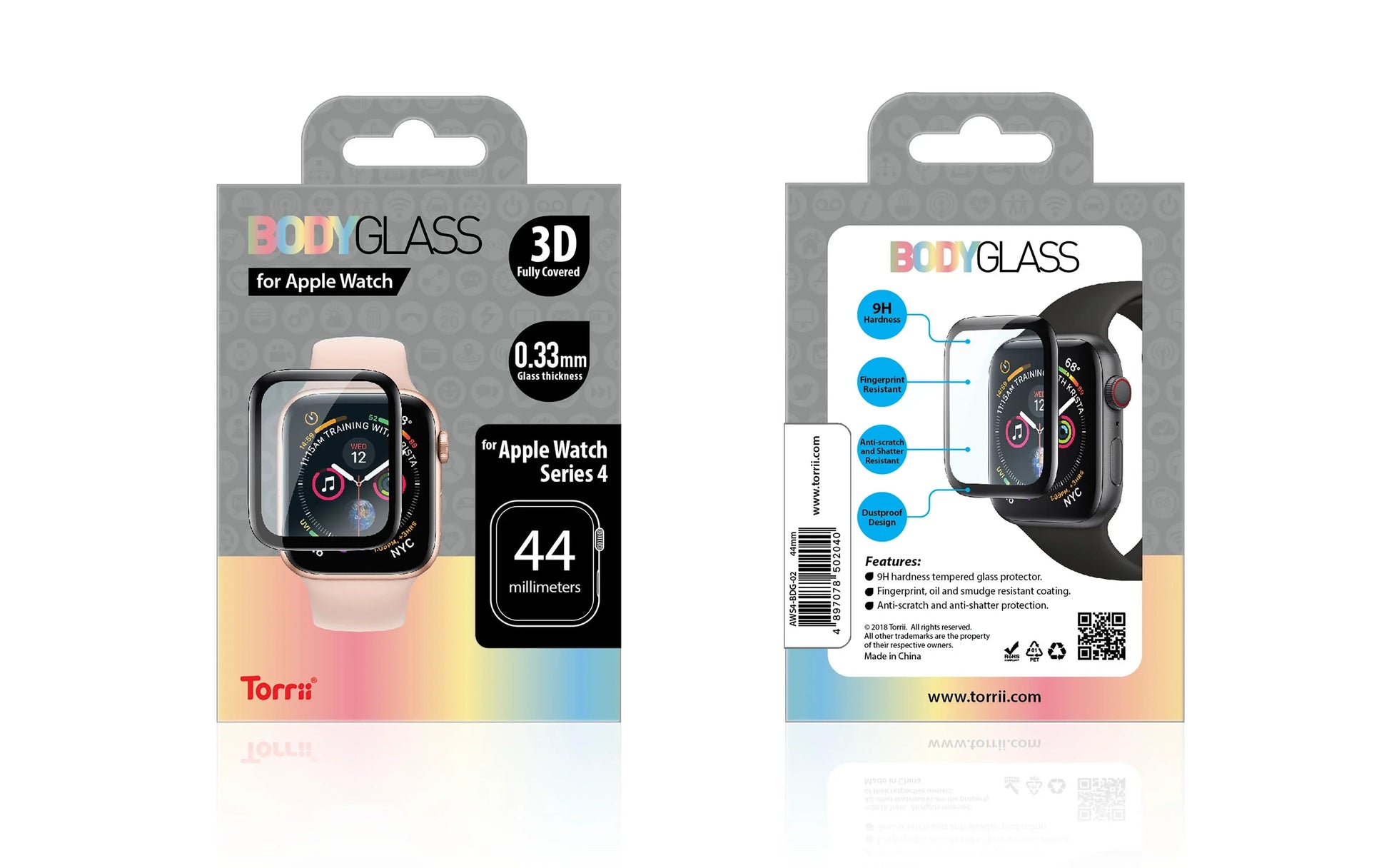 Apple Watch 44/45mm Torrii Bodyglass Screen Protector - Clear