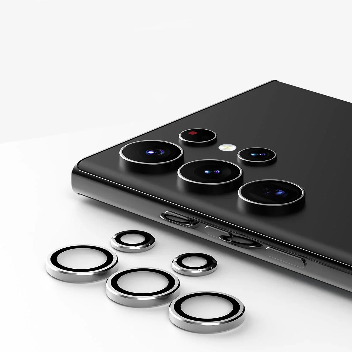 Samsung S23 Ultra, Araree Metal Ring Camera Lens Protector - Clear