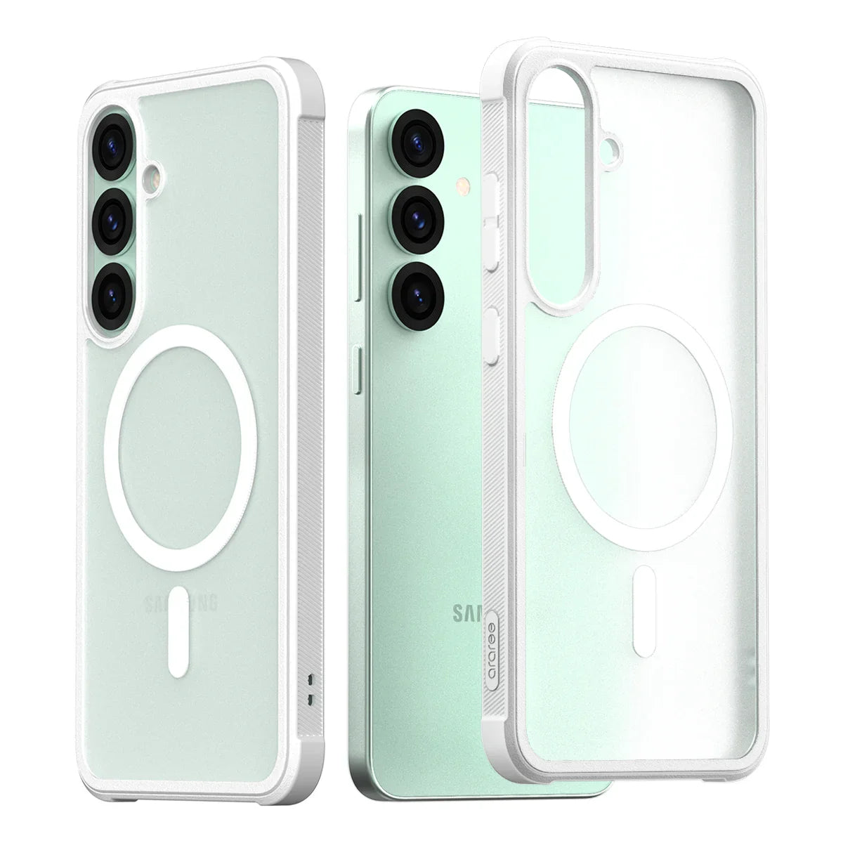 Araree Samsung S25 Plus Duple Armor Magsafe Case - White