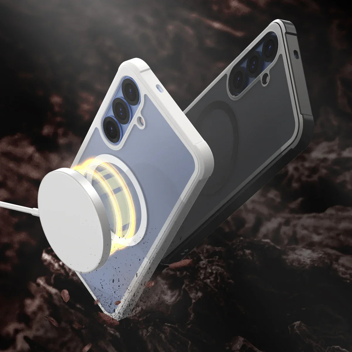 Araree Samsung S25 Plus Duple Armor Magsafe Case - White