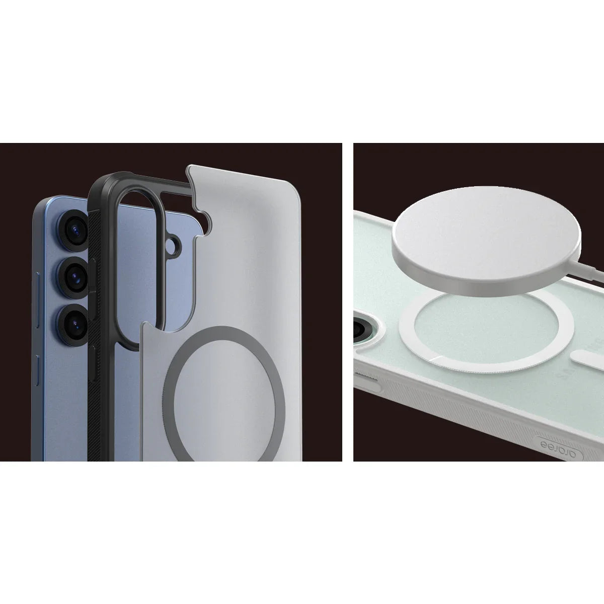 Araree Samsung S25 Plus Duple Armor Magsafe Case - White