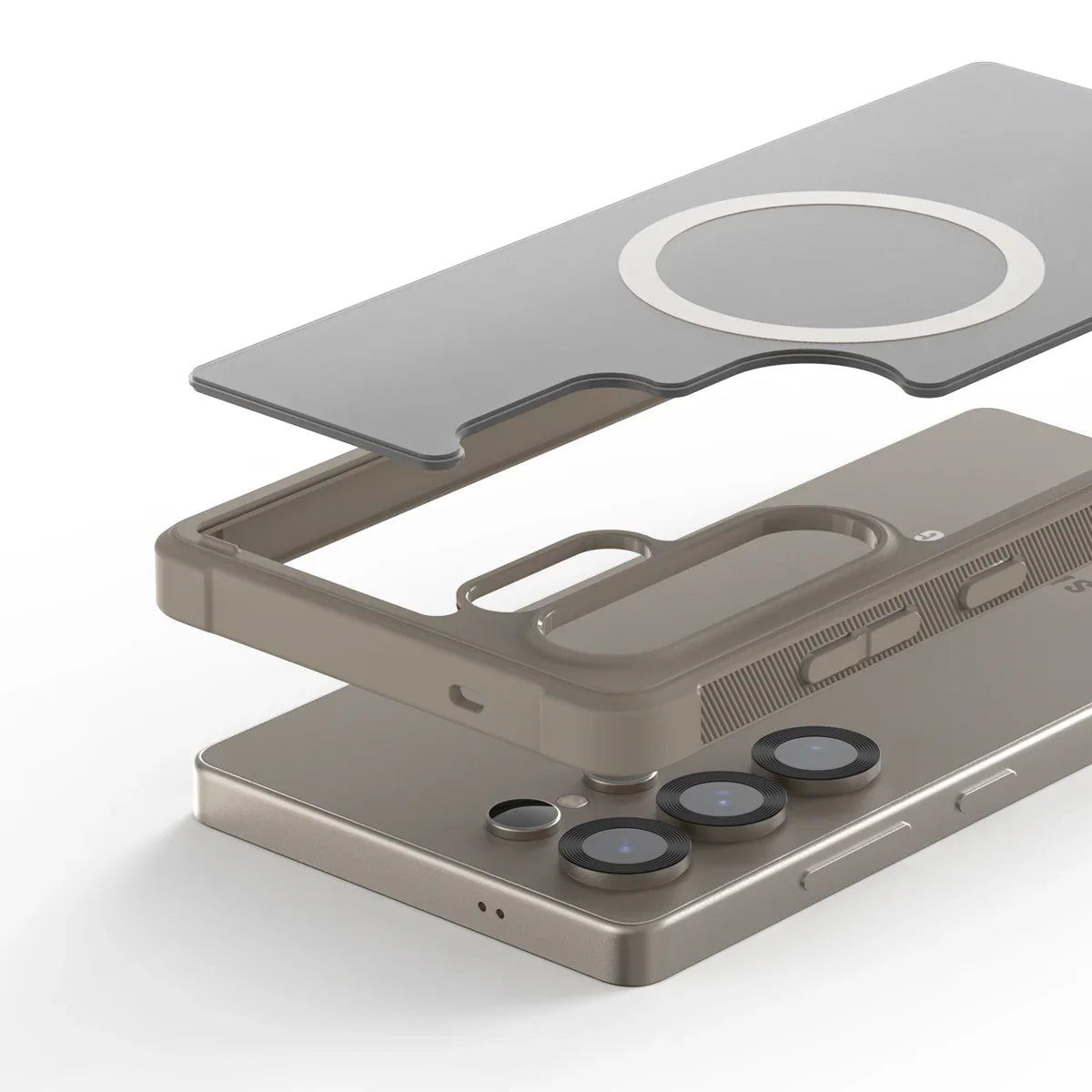 Araree Samsung S25 Ultra Duple Armor Magsafe Case - Stone Grey