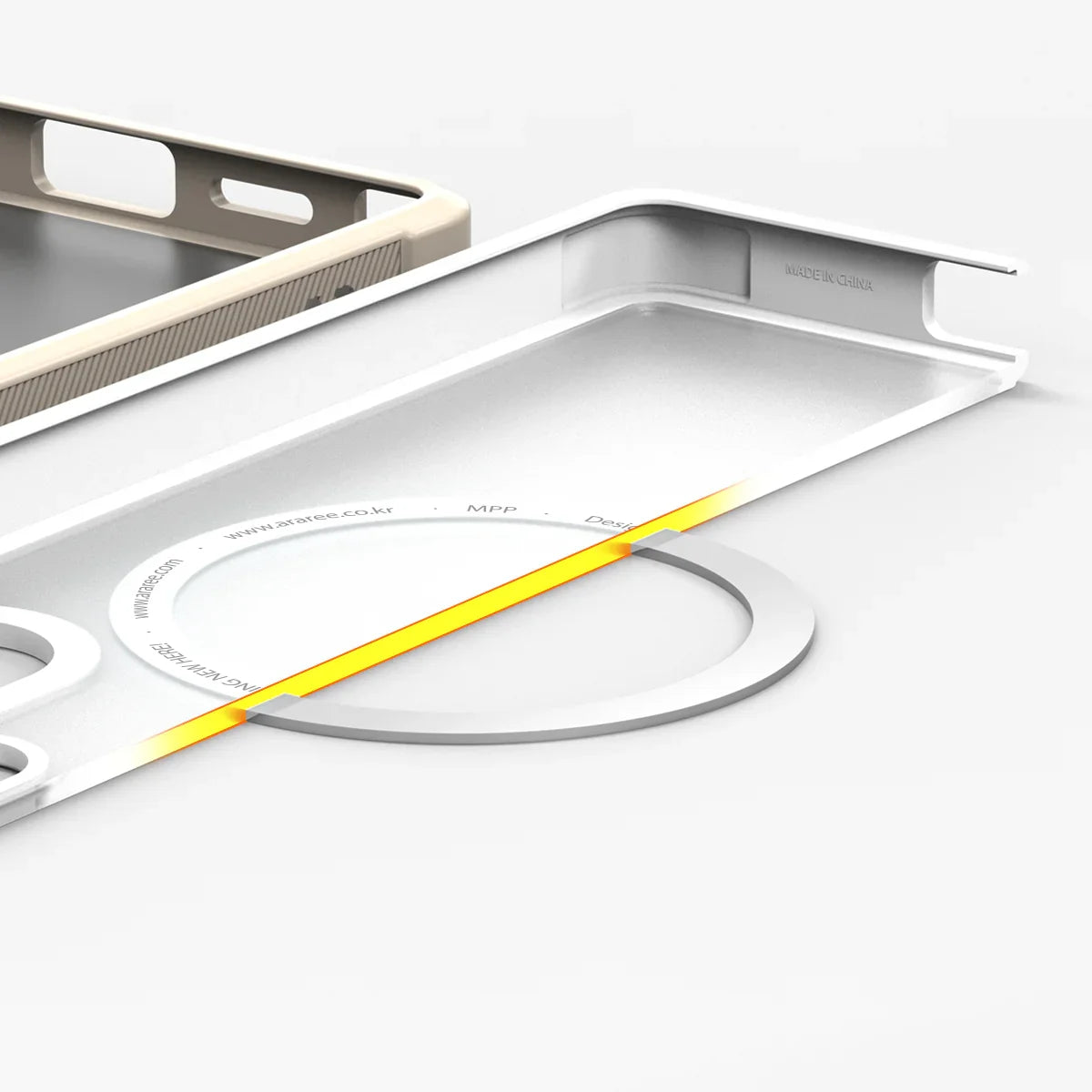 Araree Samsung S25 Ultra Duple Armor Magsafe Case - White