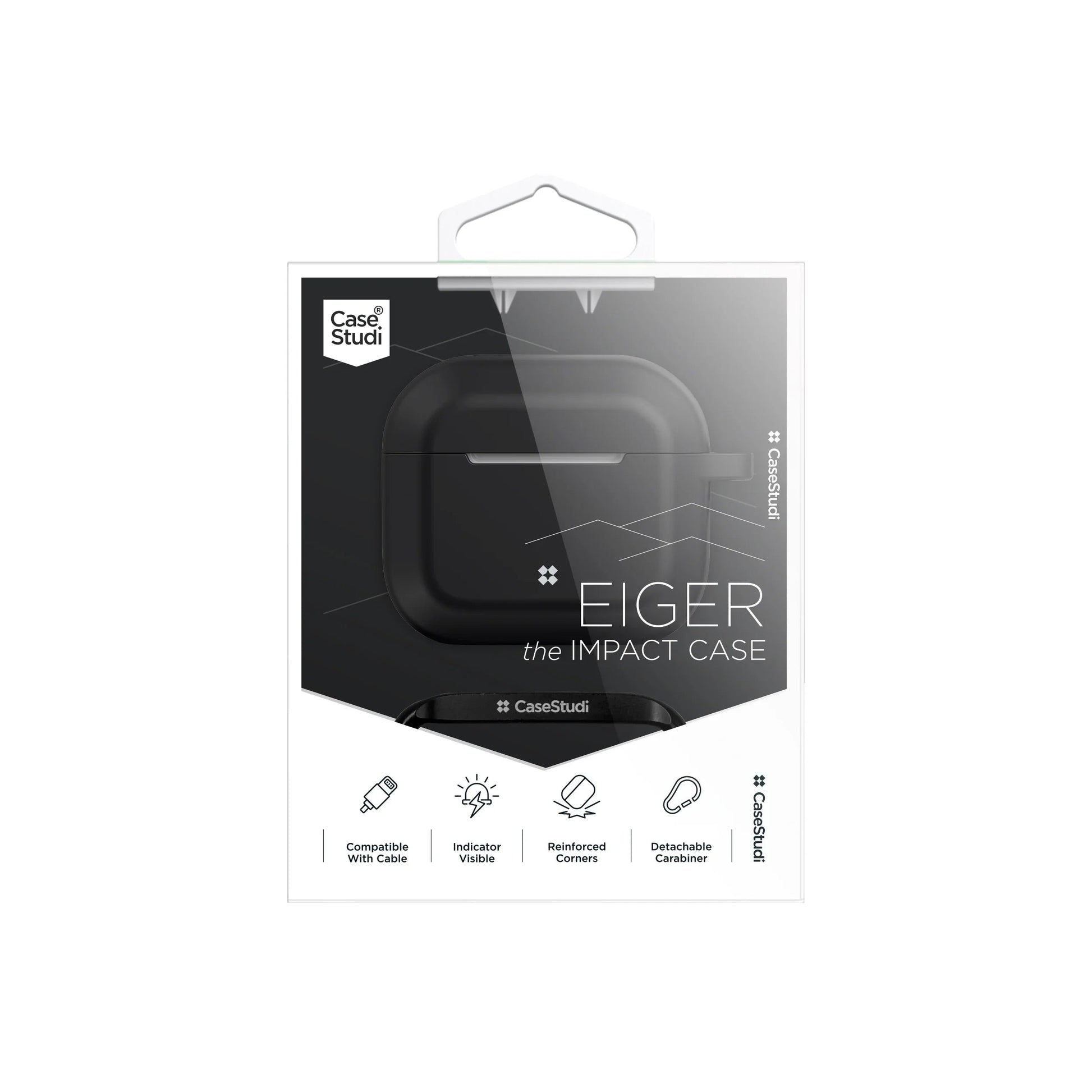 Airpod 3 Casestudi Eiger Series Case - Black