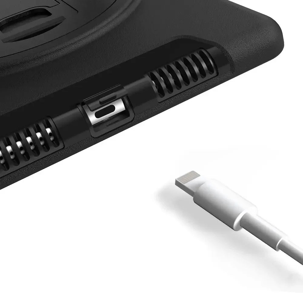 Armor-X Enx Case For iPad Air 4th Gen 10.9 (2020) With Hand Strap & Kick Stand - Black