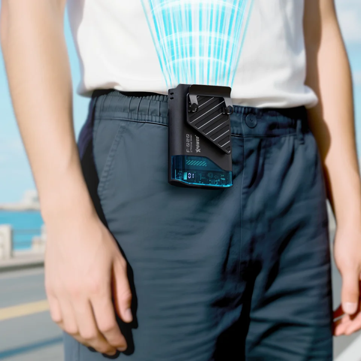 Xpower Multi-Function Waist Fan F020, Black
