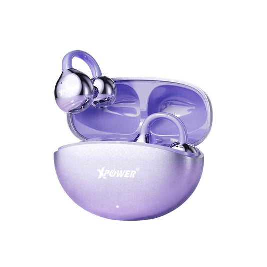 Xpower Powerclip Bluetooth Earphones, Purple