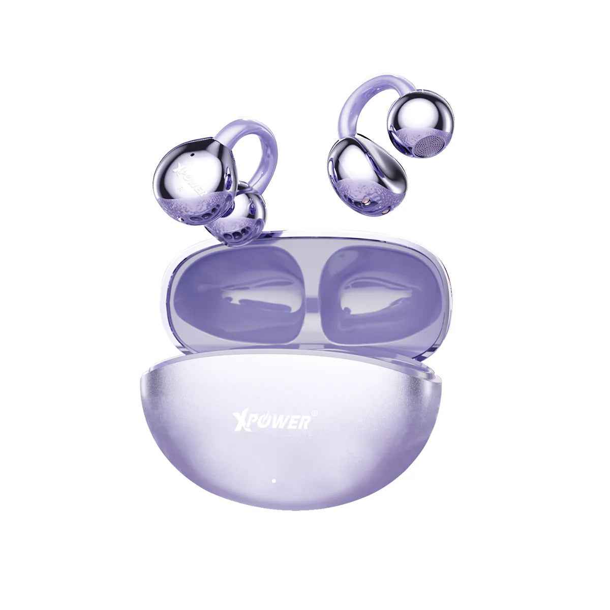 Xpower Powerclip Bluetooth Earphones, Purple