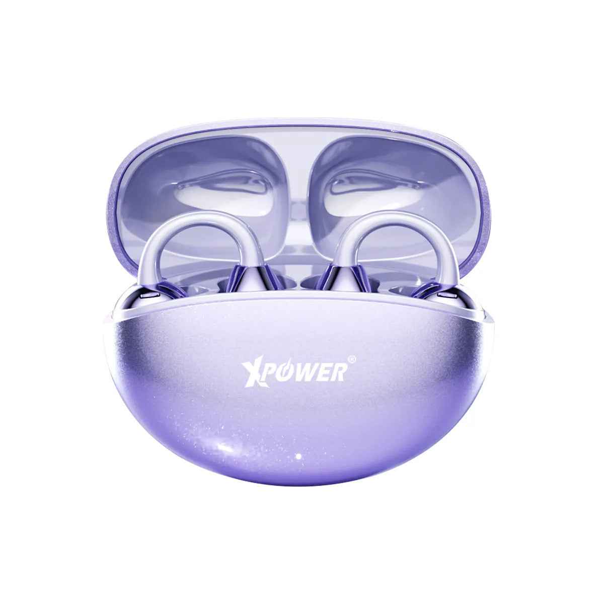 Xpower Powerclip Bluetooth Earphones, Purple