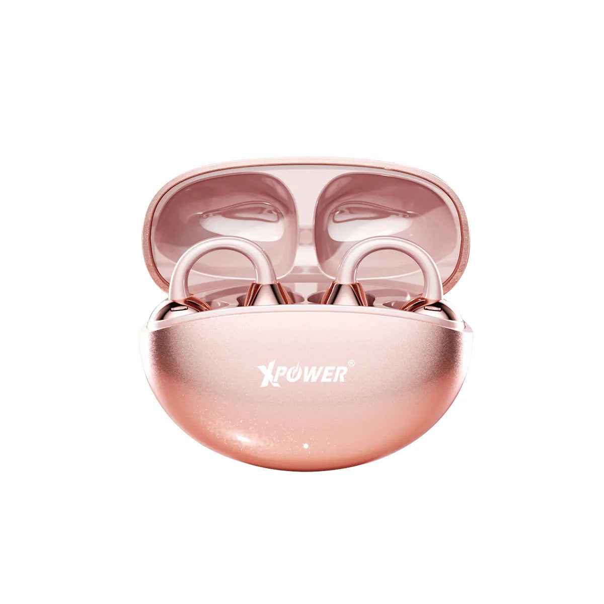 Xpower Powerclip Bluetooth Earphones, Rose Gold