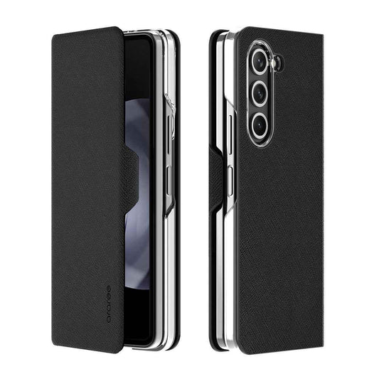 Araree Z Fold 5 Bonnet Diary Flip Case - Black