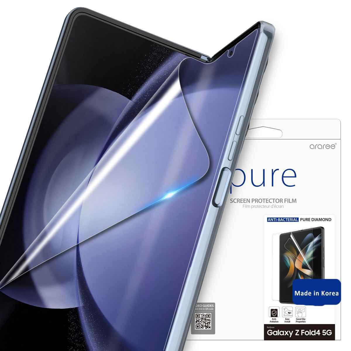 Araree Z Fold 5 Pure Diamond Screen Protective Film - Clear
