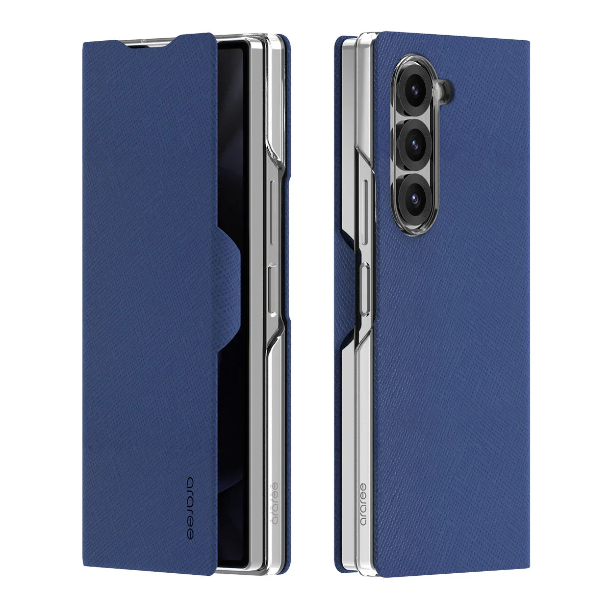 Araree Samsung Z Fold 6 Bonnet Diary Case - Blue