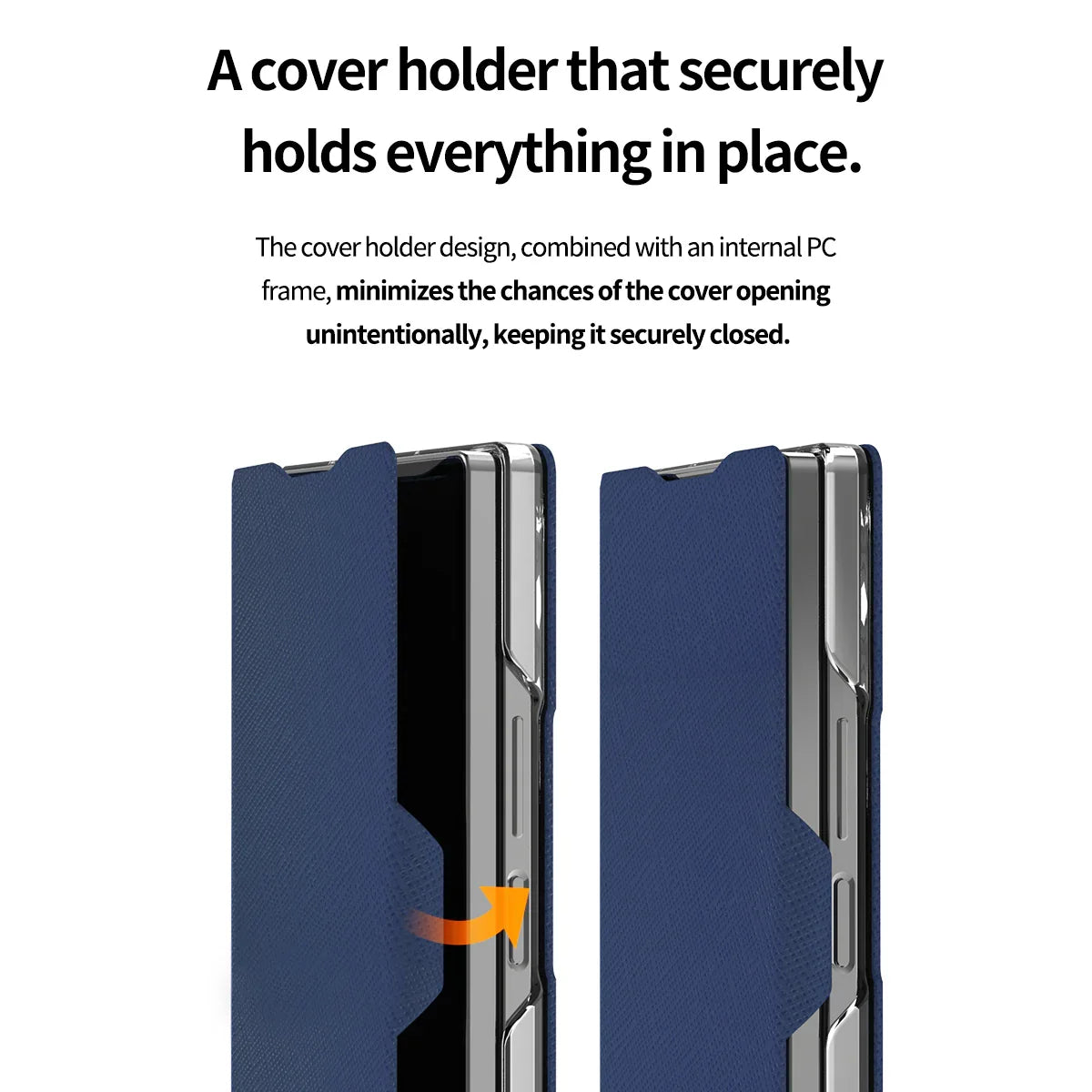 Araree Samsung Z Fold 6 Bonnet Diary Case - Blue