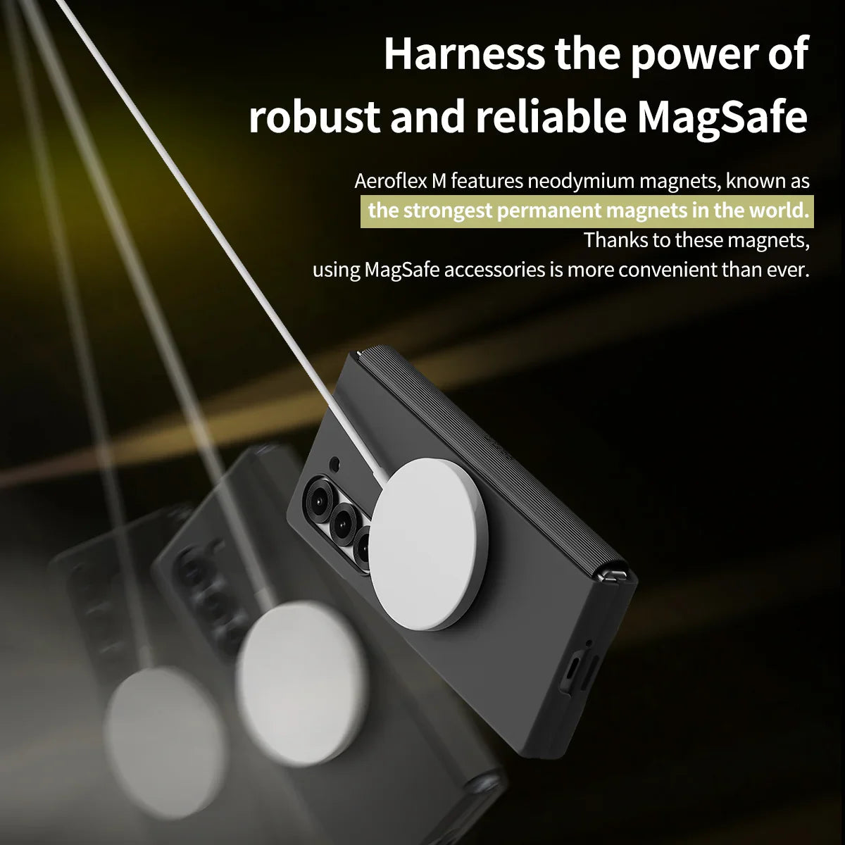 Araree Samsung Z Fold 6 Aero Flex Magsafe Case - Black