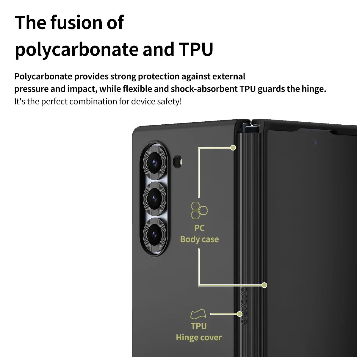 Araree Samsung Z Fold 6 Aero Flex Magsafe Case - Black