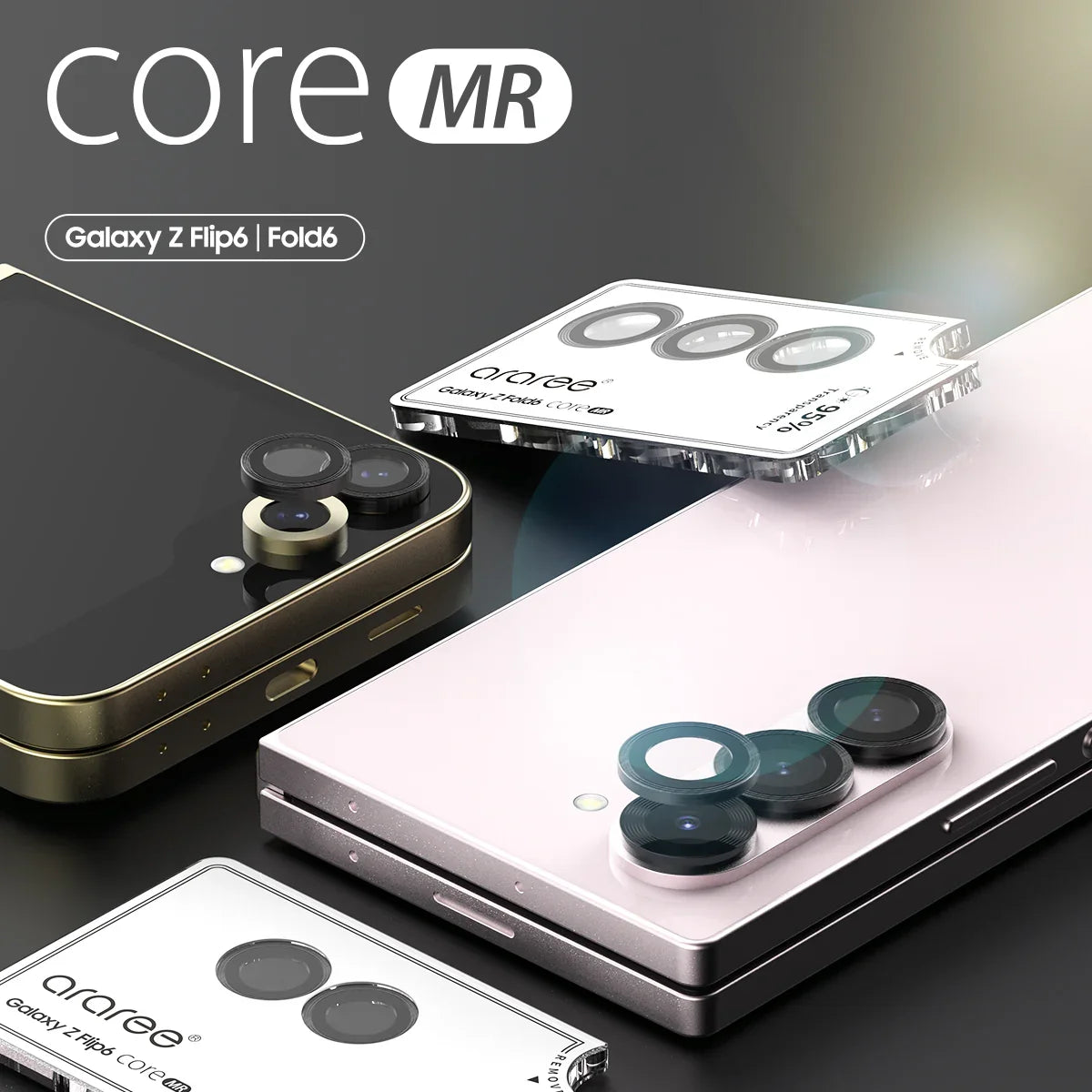 Araree Samsung Z Fold 6 Core Camera Metal Ring - Clear