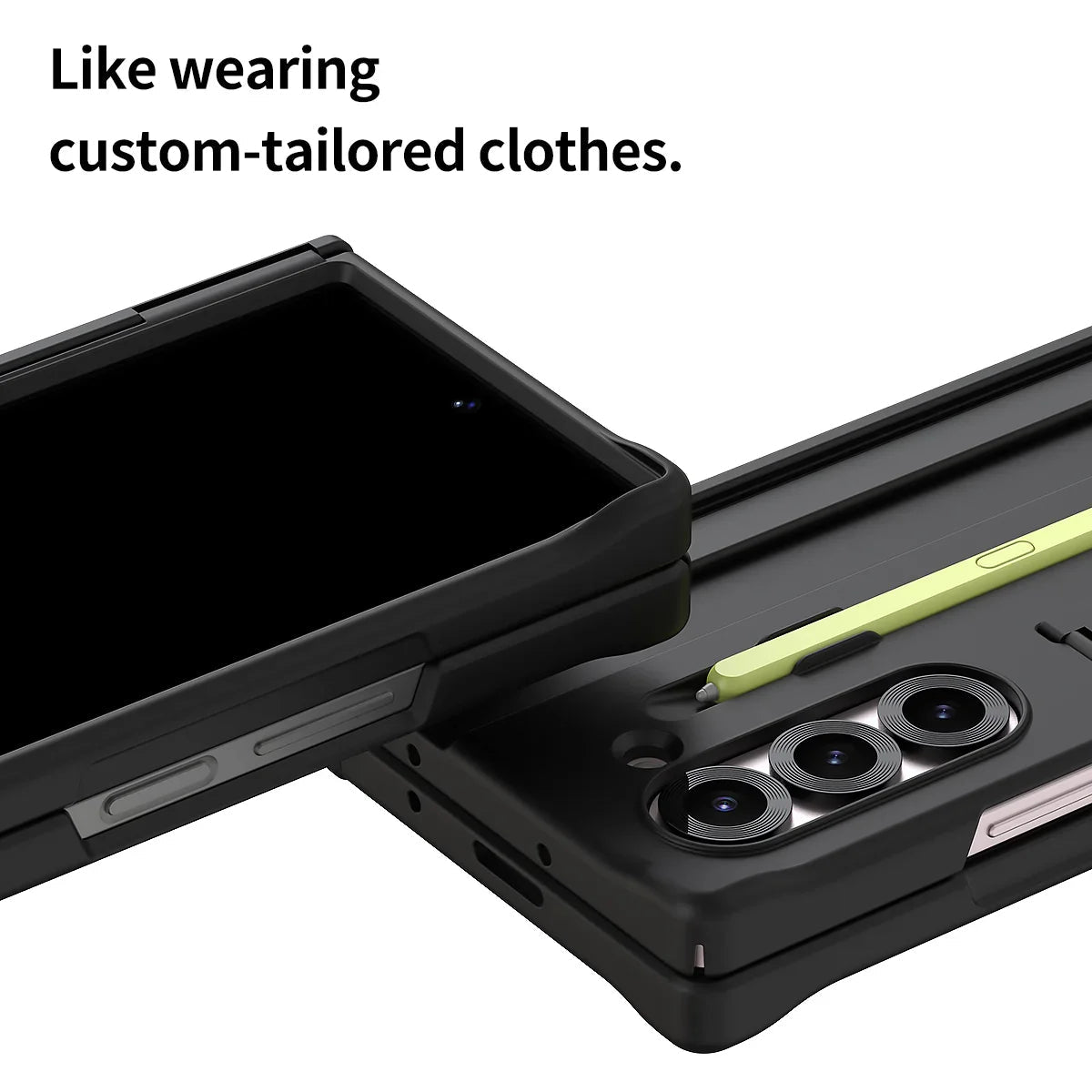 Araree Samsung Z Fold 6 Nukin 360 Stand + Pencil Slot Case - Black