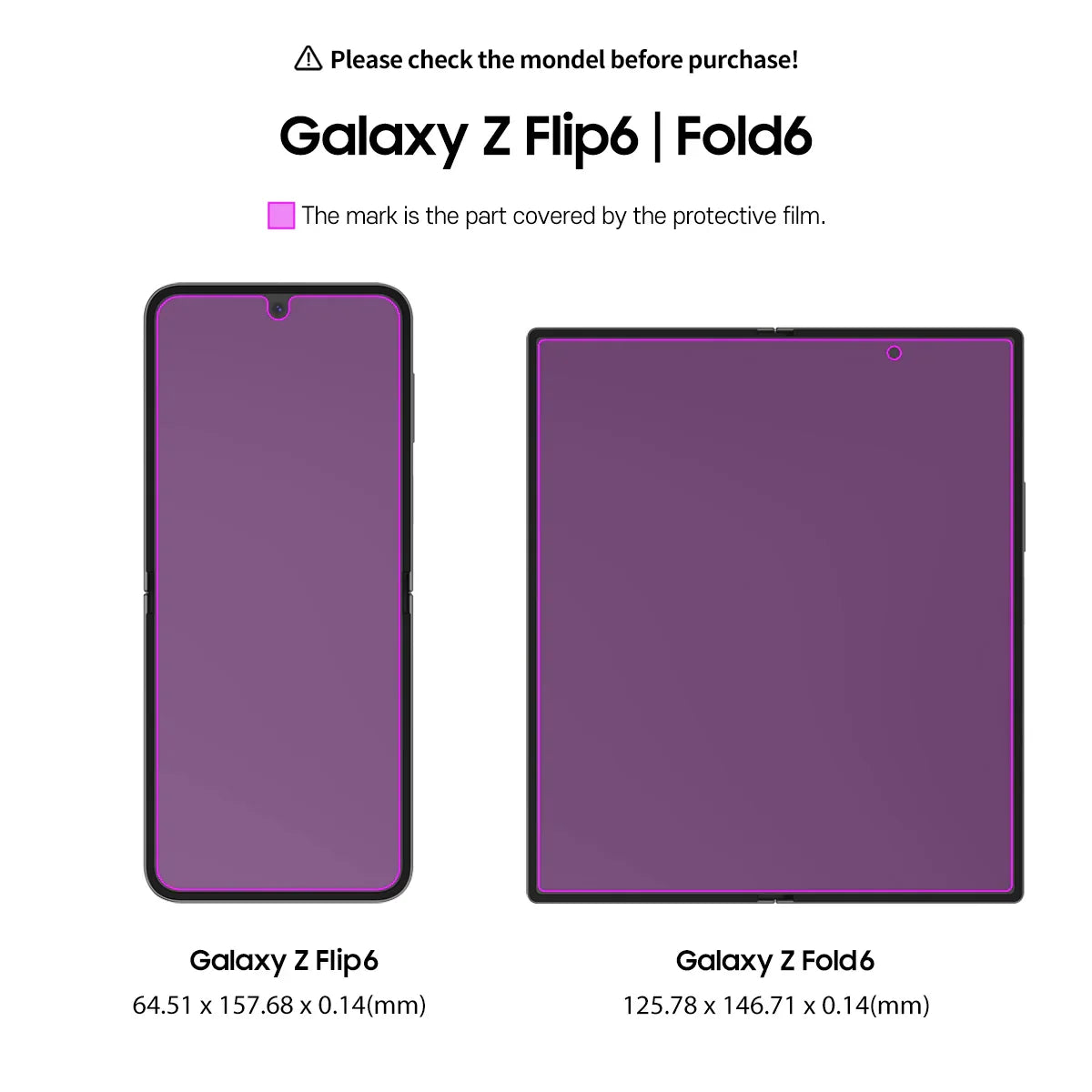 Samsung Z Fold6, Araree Pure Clear Glass - Clear