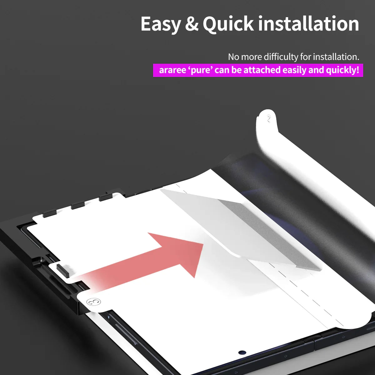 Samsung Z Fold6, Araree Pure Clear Glass - Clear