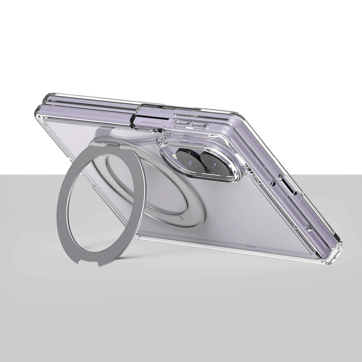 Samsung Z Fold8, Araree Duple 360 Magsafe Stand Cover, Clear