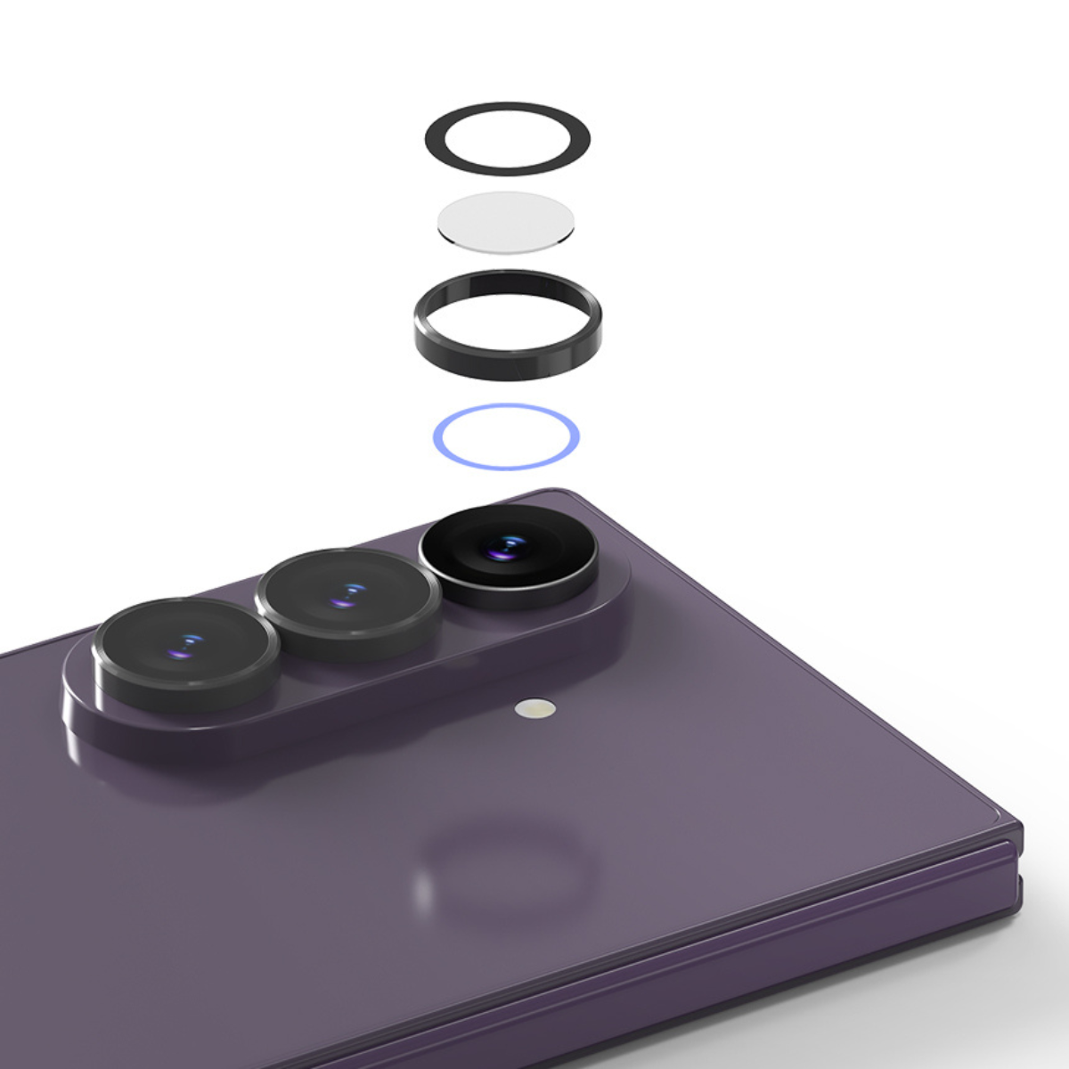 Samsung Z Fold8 Ultra, Araree Core Camera Metal Ring, Clear