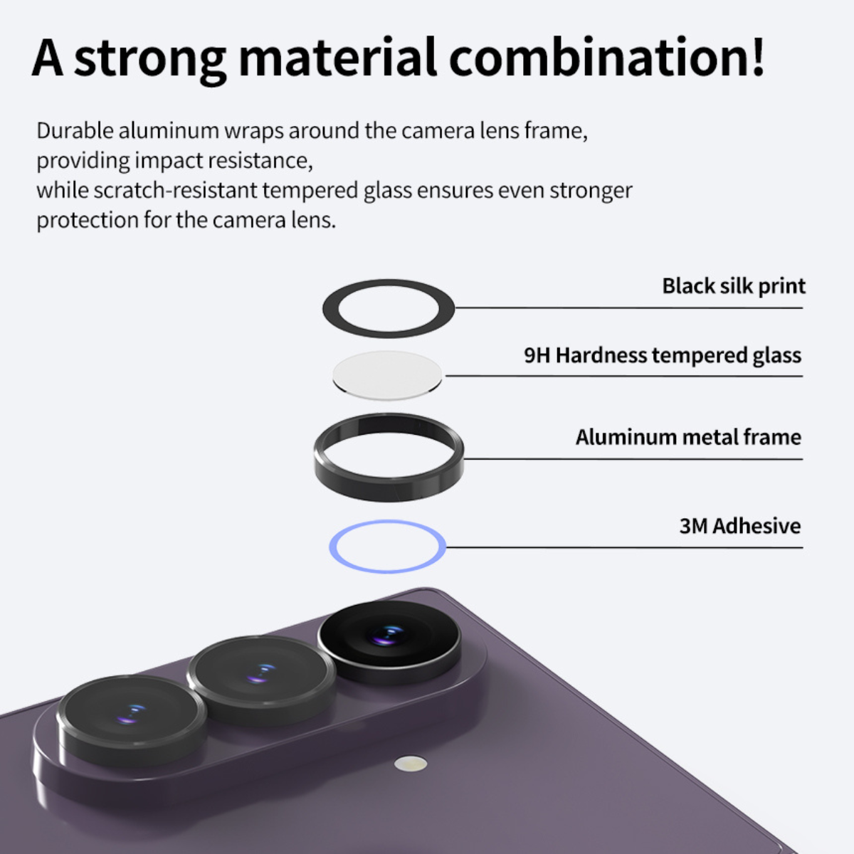 Samsung Z Fold8 Ultra, Araree Core Camera Metal Ring, Clear