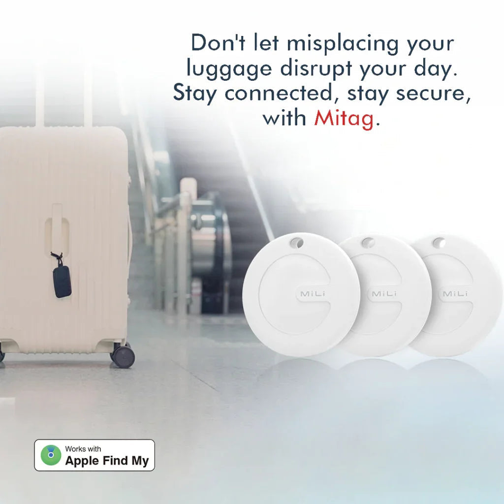 Mili MiTag Plus Item Finder With Luggage Tag  - Black