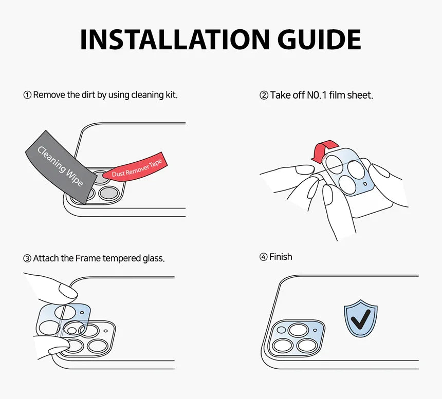 iPhone 12 Araree Camera Lens - Clear