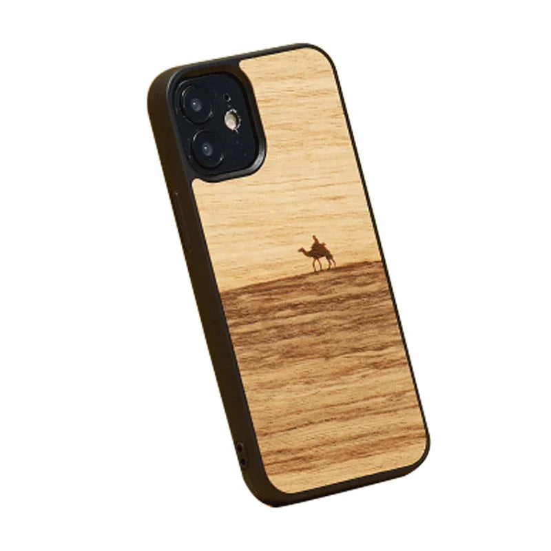 iPhone 12 / 12 Pro, Man & Wood Case - Terra