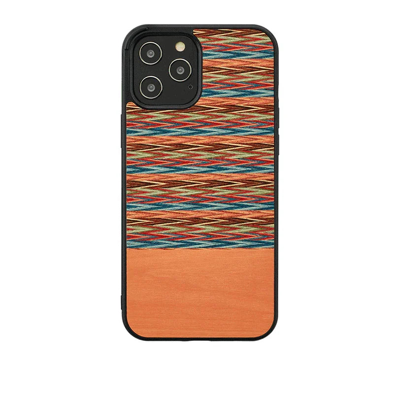 iPhone 12 / 12 Pro, Man & Wood Case - Browny Check