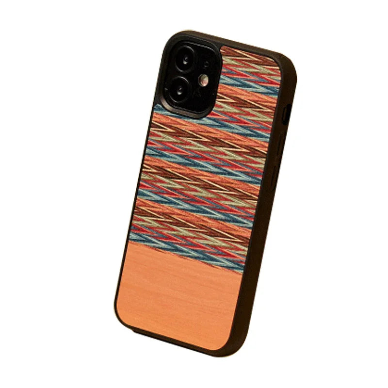 iPhone 12 / 12 Pro, Man & Wood Case - Browny Check