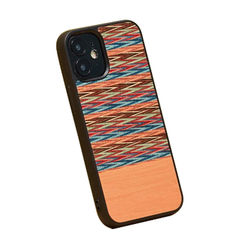 iPhone 12 / 12 Pro, Man & Wood Case - Browny Check