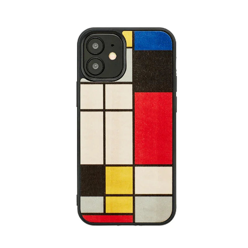 iPhone 12 / 12 Pro, Man & Wood Case - Mondrian Wood